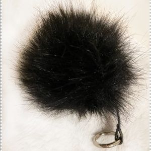 Fuzz ball keychain